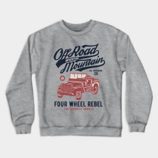 Off Road Mountain Adventure Crewneck Sweatshirt